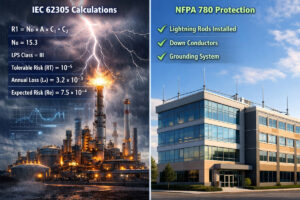 Lightning Protection Risk Assessment Methods: IEC 62305 vs NFPA 780